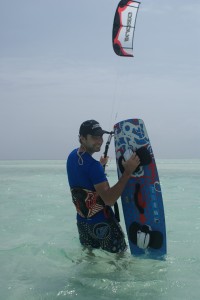 Aart kitesurfing